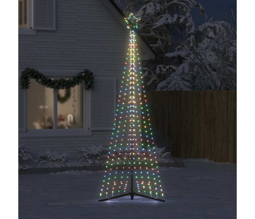 Árbol de Navidad LED 495 LEDs de colores 300,5 cm