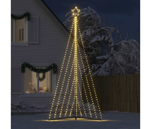 Árbol de Navidad LED 570 LEDs blanco cálido 399 cm