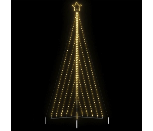 Árbol de Navidad LED 570 LEDs blanco cálido 399 cm