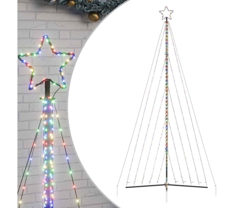 Árbol de Navidad LED 570 LEDs de colores 399 cm