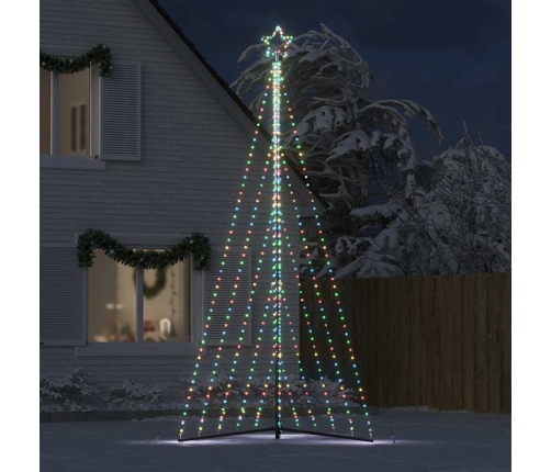 Árbol de Navidad LED 570 LEDs de colores 399 cm