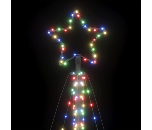 Árbol de Navidad LED 570 LEDs de colores 399 cm