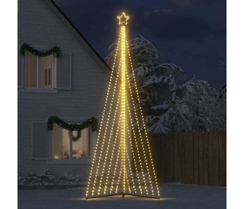 Árbol de Navidad LED 789 LEDs blanco cálido 476 cm