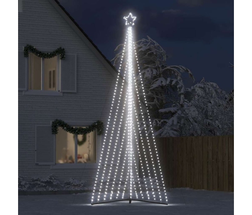 Árbol de Navidad LED 789 LEDs blanco frío 476 cm