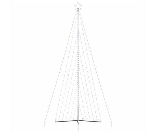 Árbol de Navidad LED 789 LEDs blanco frío 476 cm