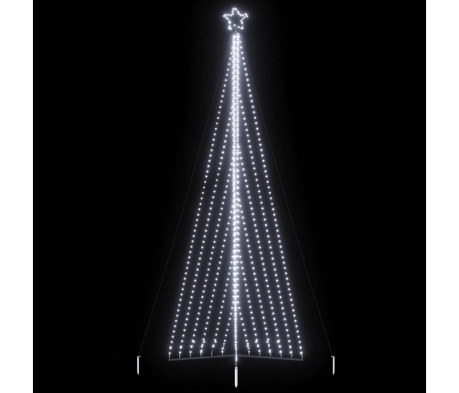 Árbol de Navidad LED 789 LEDs blanco frío 476 cm