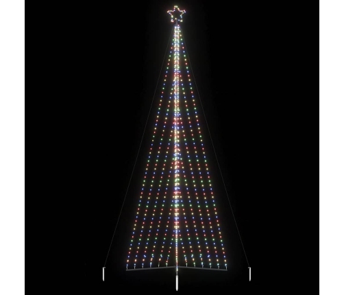 Árbol de Navidad LED 789 LEDs de colores 476 cm