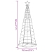 Árbol de Navidad LED 200 LEDs blanco cálido 182 cm