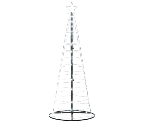 Árbol de Navidad cono de luz 200 LEDs blanco frío 182 cm