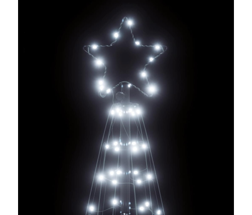 Árbol de Navidad cono de luz 200 LEDs blanco frío 182 cm