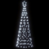 Árbol de Navidad cono de luz 200 LEDs blanco frío 182 cm