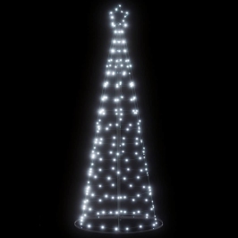 Árbol de Navidad LED 200 LEDs blanco frío 182 cm