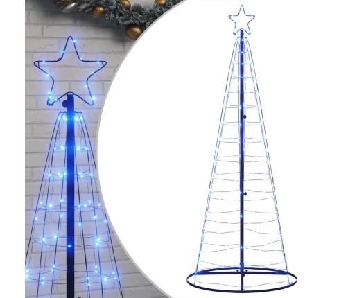 Árbol de Navidad LED 200 LEDs azul 182 cm