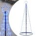 Árbol de Navidad LED 200 LEDs azul 182 cm