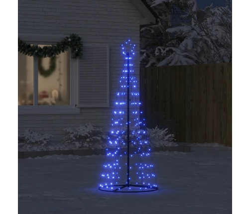 Árbol de Navidad LED 200 LEDs azul 182 cm