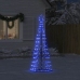 Árbol de Navidad LED 200 LEDs azul 182 cm