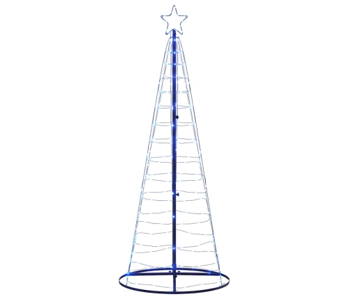 Árbol de Navidad LED 200 LEDs azul 182 cm