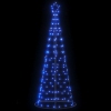 Árbol de Navidad LED 200 LEDs azul 182 cm