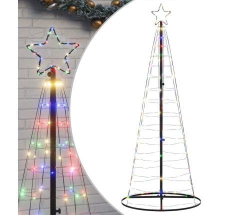 Árbol de Navidad LED 200 LEDs de colores 182 cm