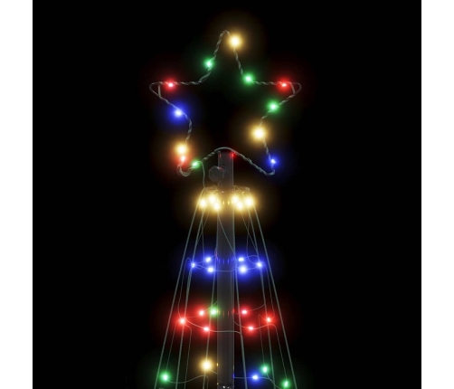 Árbol de Navidad LED 200 LEDs de colores 182 cm