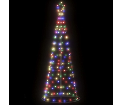 Árbol de Navidad LED 200 LEDs de colores 182 cm