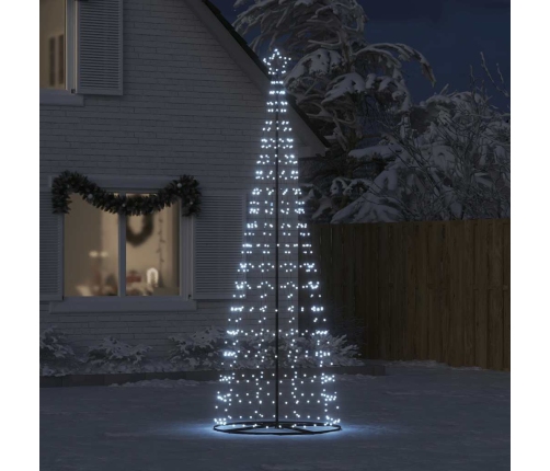 Árbol de Navidad LED 550 LEDs blanco frío 304 cm