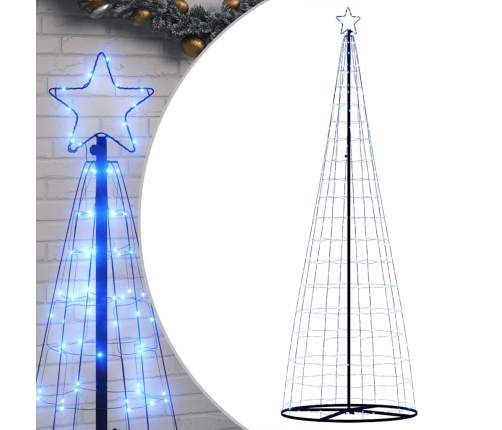 Árbol de Navidad LED 550 LEDs azul 304 cm