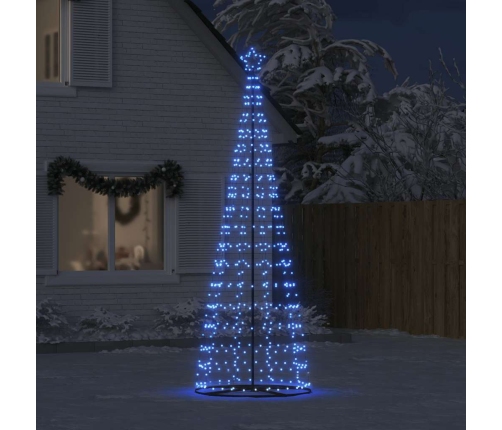 Árbol de Navidad LED 550 LEDs azul 304 cm