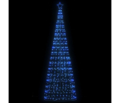 Árbol de Navidad LED 550 LEDs azul 304 cm