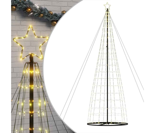 Árbol de Navidad LED 1534 LEDs blanco cálido 503 cm