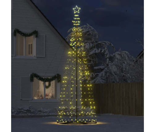 Árbol de Navidad LED 1534 LEDs blanco cálido 503 cm