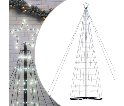 Árbol de Navidad LED 1534 LEDs blanco frío 503 cm