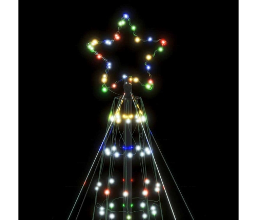 Árbol de Navidad LED 1534 LEDs de colores 503 cm