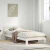 Estructura cama sin colchón madera maciza pino blanca 100x200cm