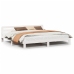 Estructura de cama sin colchón madera maciza blanca 200x200 cm