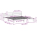 Estructura de cama sin colchón madera maciza blanca 200x200 cm