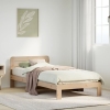 Estructura de cama sin colchón madera maciza pino 75x190 cm