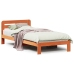 Estructura de cama sin colchón madera maciza marrón 90x190 cm
