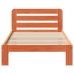 Estructura de cama sin colchón madera maciza marrón 90x190 cm