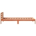 Estructura de cama sin colchón madera maciza marrón 90x190 cm