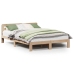 Estructura de cama sin colchón madera maciza de pino 135x190 cm