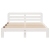 Estructura de cama sin colchón madera de pino blanco 135x190 cm