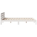 Estructura de cama sin colchón madera de pino blanco 135x190 cm
