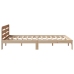 Estructura de cama sin colchón madera maciza de pino 140x190 cm