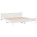 Cama sin colchón madera maciza de pino blanca 180x200 cm