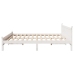 Cama sin colchón madera maciza de pino blanca 180x200 cm