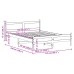 Estructura de cama sin colchón madera maciza marrón 120x190 cm