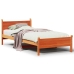 Estructura de cama sin colchón madera maciza marrón 75x190 cm