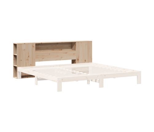 Cabecero de cama con almacenaje madera maciza de pino 200 cm