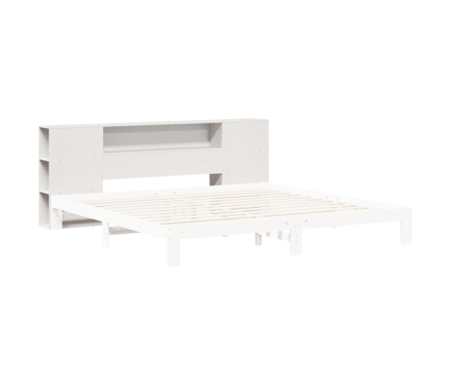 Cabecero de cama almacenaje madera maciza pino blanco 180 cm